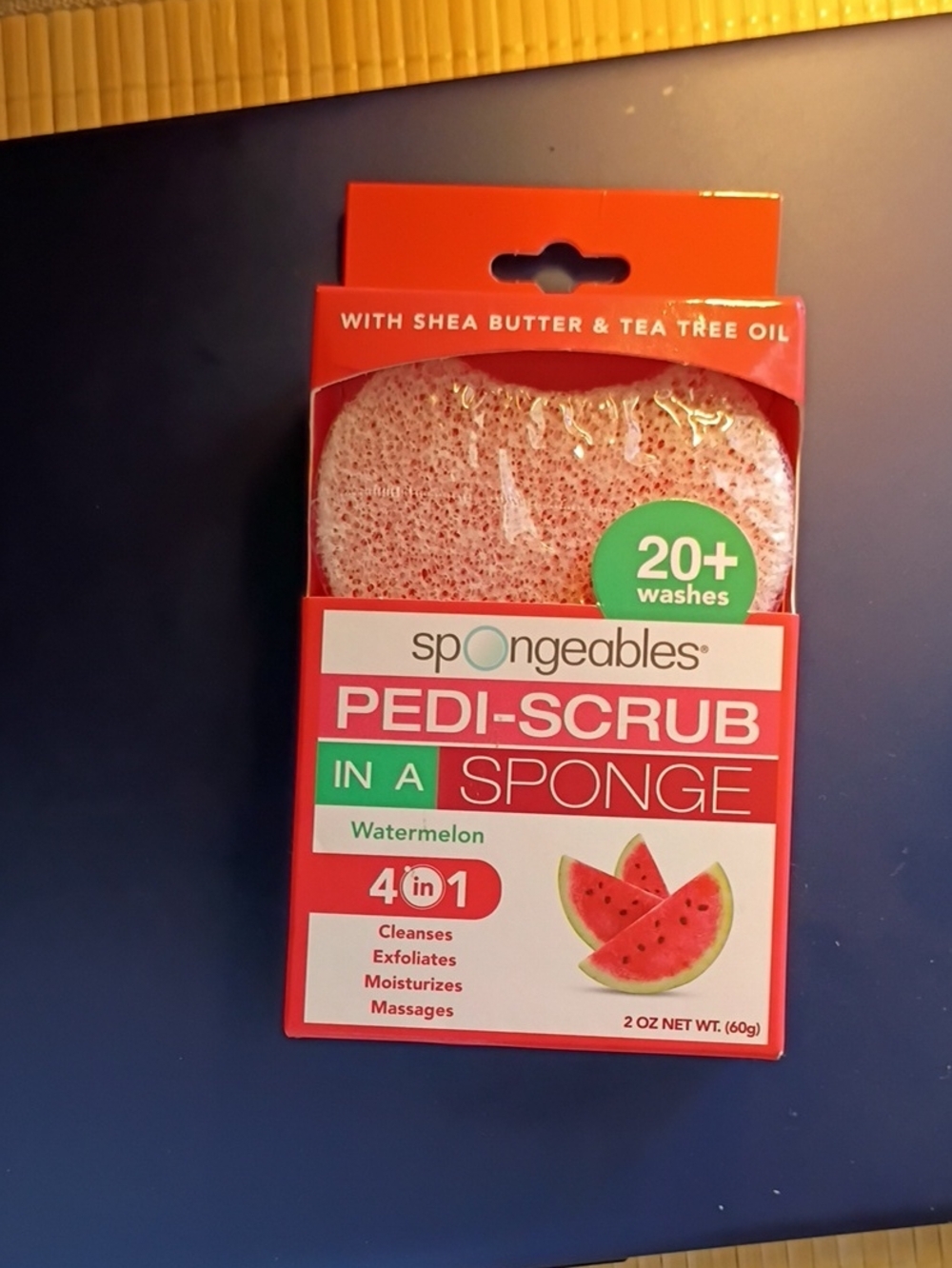 Pink Watermelon Pedi-Scrub Sponge